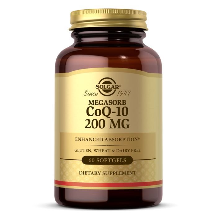 Витамины и минералы Solgar Megasorb CoQ-10 200 mg, 60 капсул,  мл, Solgar. Витамины и минералы. Поддержание здоровья Укрепление иммунитета 