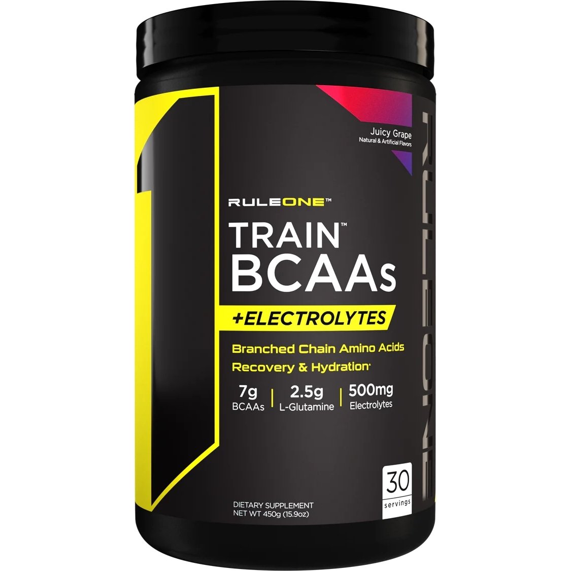 Аминокислота BCAA Rule 1 Train BCAAs + Electrolytes, 450 грамм Виноград,  ml, Rule One Proteins. BCAA. Weight Loss recovery Anti-catabolic properties Lean muscle mass 