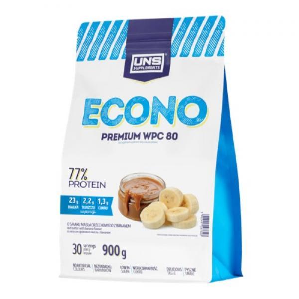 UNS Сывороточный протеин концентрат UNS Econo Premium (900 г) юнс Peanut Butter with Banana, , 0.9 