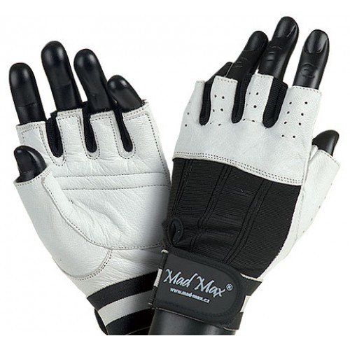 MM CLASSIC MFG 248 (M) - белый,  мл, MadMax. Перчатки для фитнеса. 