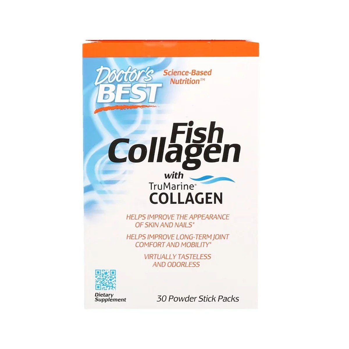 Рыбий Коллаген, Fish Collagen, Doctor's Best, 30 пакетиков,  мл, Doctor's BEST. Омега 3 (Рыбий жир). Поддержание здоровья Укрепление суставов и связок Здоровье кожи Профилактика ССЗ Противовоспалительные свойства 
