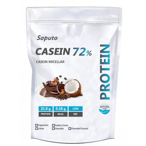 Протеин Saputo Casein Micellar 72%, 2 кг Печенье,  мл, Saputo. Протеин. Набор массы Восстановление Антикатаболические свойства 
