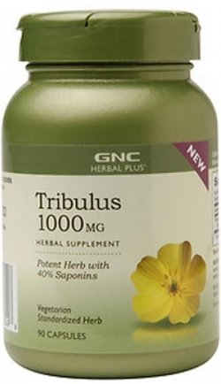 Tribulus 1000 mg, 90 шт, GNC. Трибулус. Поддержание здоровья Повышение либидо Повышение тестостерона Aнаболические свойства 