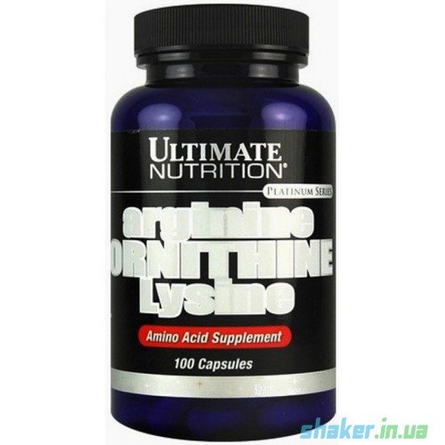 Комплекс аминокислот Ultimate Nutrition Arginine Ornithine Lysine (100 капс) ультимейт,  мл, Ultimate Nutrition. Аминокислотные комплексы. 