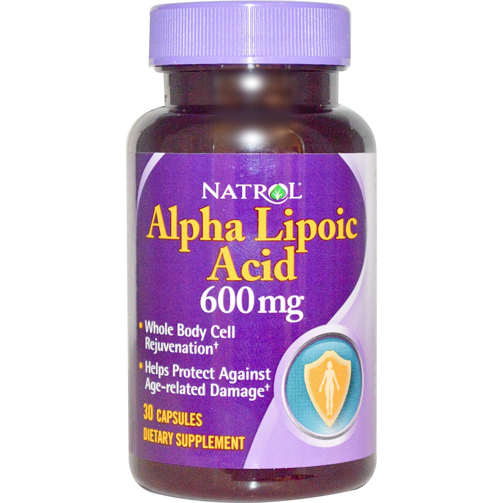 Alpha Lipoic Acid 600 mg, 30 pcs, Natrol. Alpha Lipoic Acid. General Health Glucose metabolism regulation Lipid metabolism regulation 