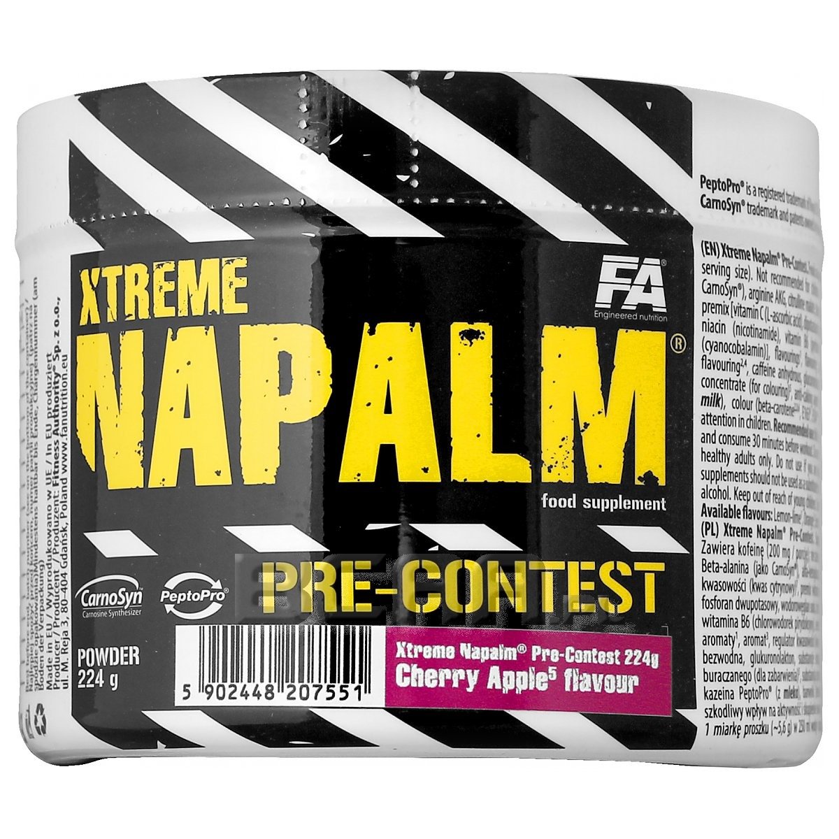 Xtreme Napalm Pre-Contest, 224 г, Fitness Authority. Предтренировочный комплекс. Энергия и выносливость 