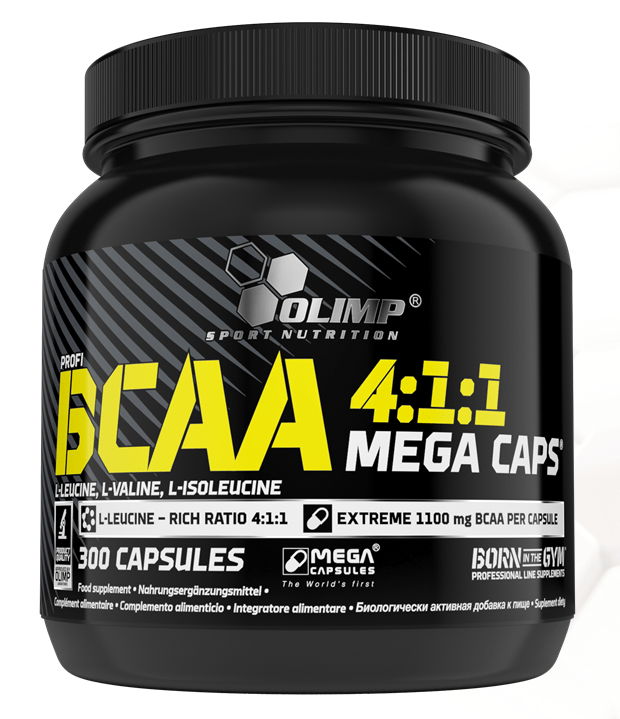BCAA Olimp BCAA 4:1:1 Mega Caps, 300 капсул,  ml, Olimp Labs. BCAA. Weight Loss recovery Anti-catabolic properties Lean muscle mass 