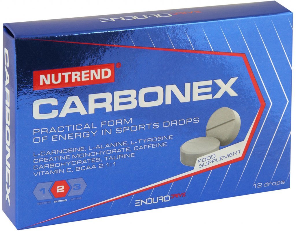 Carbonex, 12 шт, Nutrend. Энергетик. Энергия и выносливость 