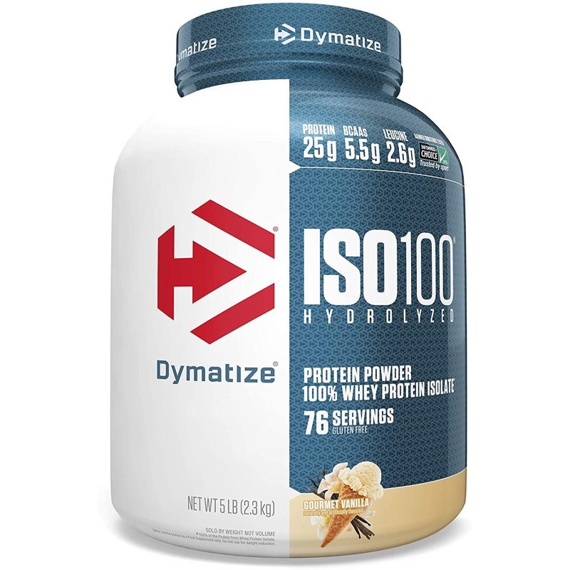 Протеин Dymatize ISO-100, 2.25 кг Изысканная ваниль,  ml, Dymatize Nutrition. Protein. Mass Gain recovery Anti-catabolic properties 