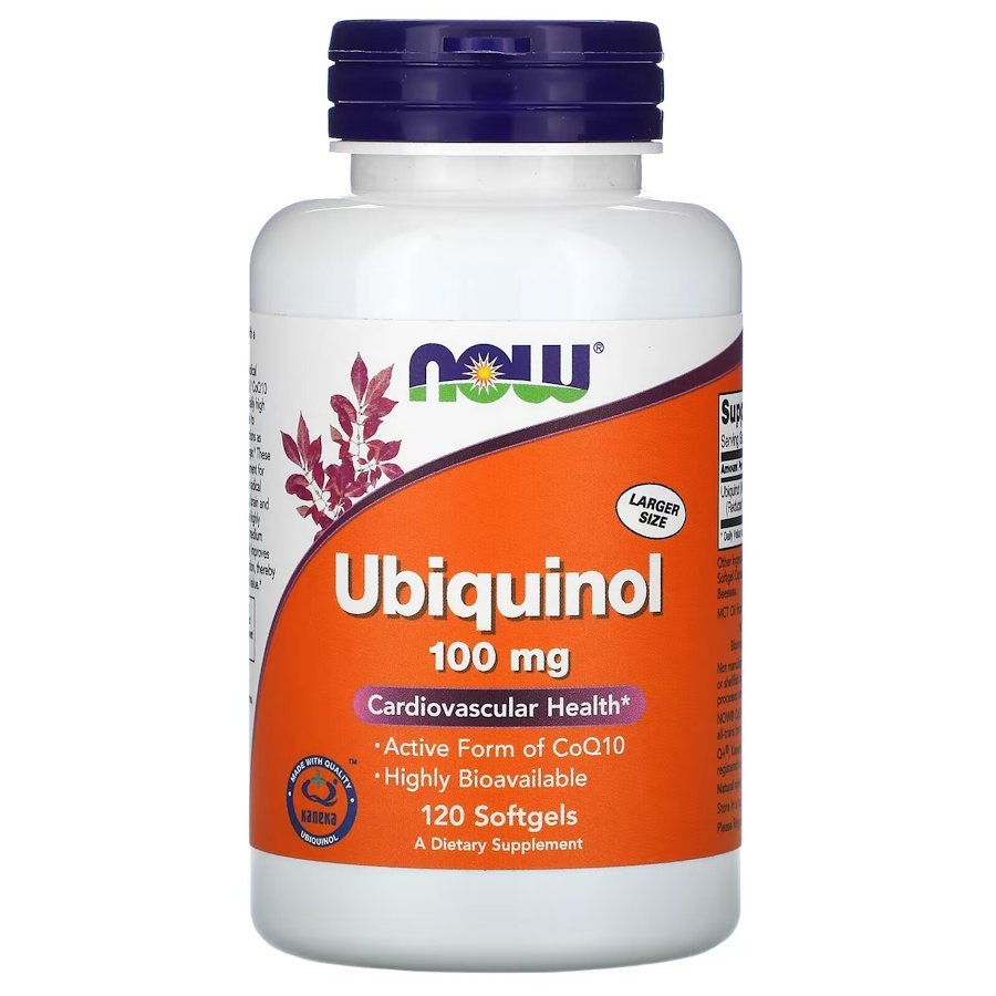 Натуральная добавка NOW Ubiquinol 100 mg, 120 капсул,  мл, Now. Hатуральные продукты. Поддержание здоровья 