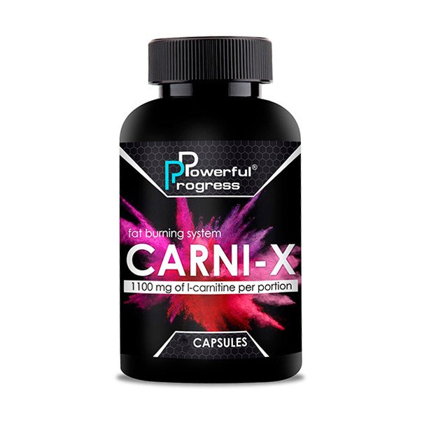 Л-карнитин Powerful Progress Carni-X 90 капсул,  ml, Powerful Progress. L-carnitine. Weight Loss General Health Detoxification Stress resistance Lowering cholesterol Antioxidant properties 