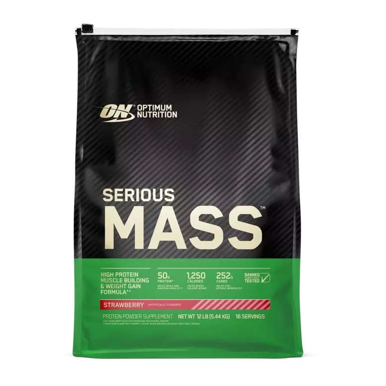 Optimum Nutrition Гейнер Optimum Serious Mass, 5.45 кг EU Клубника, , 5450 г