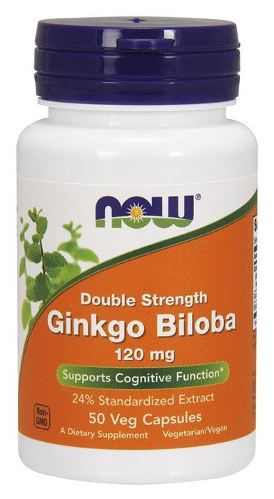 Ginkgo Biloba 120 mg, 50 шт, Now. Спец препараты. 