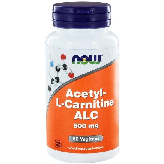 Now Жироспалювач NOW Foods Acetyl-L-Carnitine 500 mg, , 50 шт.