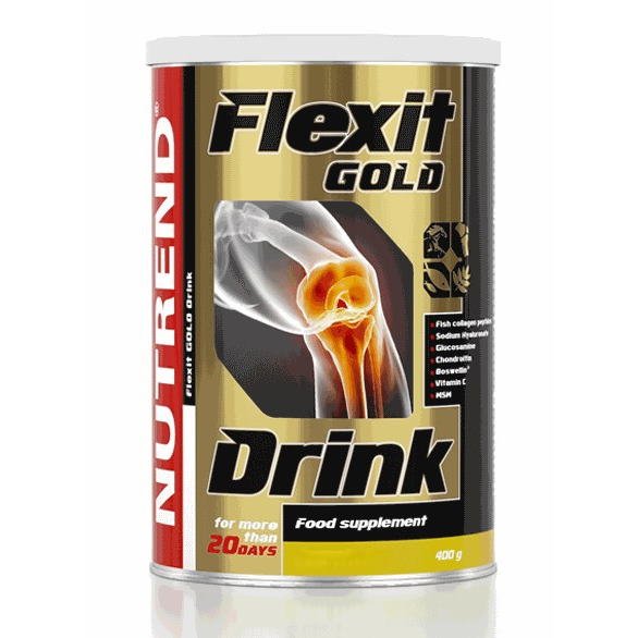 Для суставов и связок Nutrend Flexit Gold Drink , 400 грамм Яблоко,  мл, Nutrend. Хондропротекторы. Поддержание здоровья Укрепление суставов и связок 