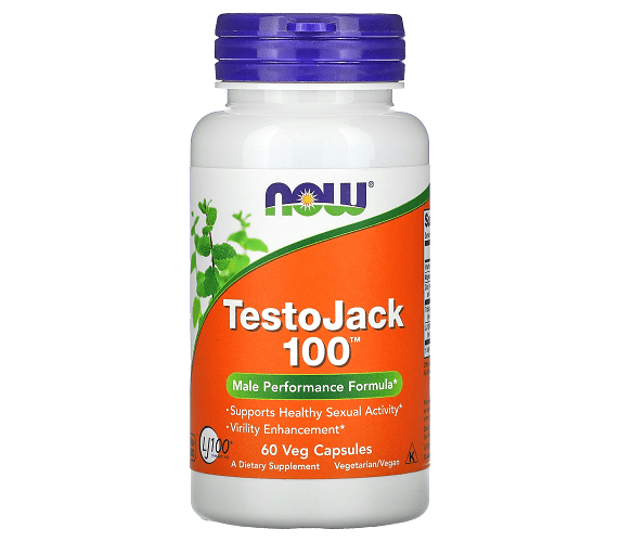 Тестостероновый комплекс NOW Foods TestoJack 100 60 Caps,  ml, Now. Testosterone Booster. General Health Libido enhancing Anabolic properties Testosterone enhancement 