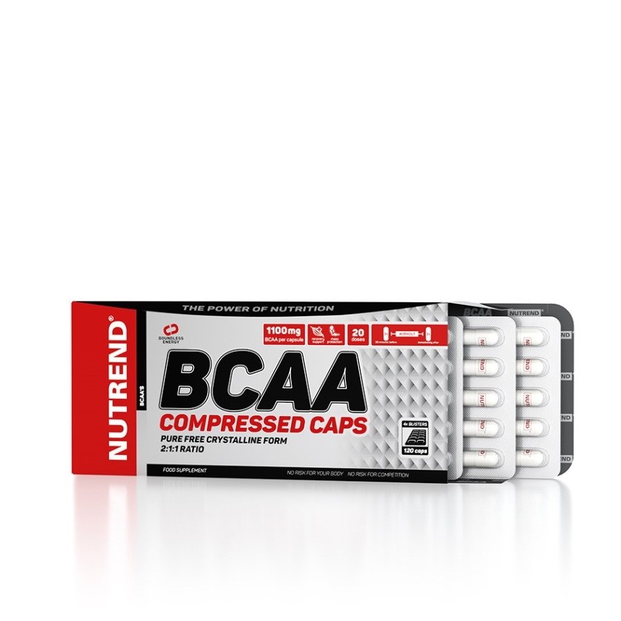 BCAA Nutrend BCAA Compressed, 120 капсул,  мл, Nutrend. BCAA. Снижение веса Восстановление Антикатаболические свойства Сухая мышечная масса 