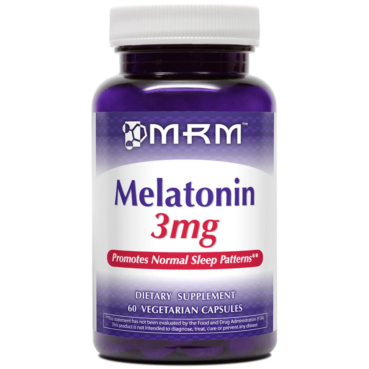 Melatonin 3 mg MRM 60 Caps,  мл, MRM. Мелатонин. Улучшение сна Восстановление Укрепление иммунитета Поддержание здоровья 