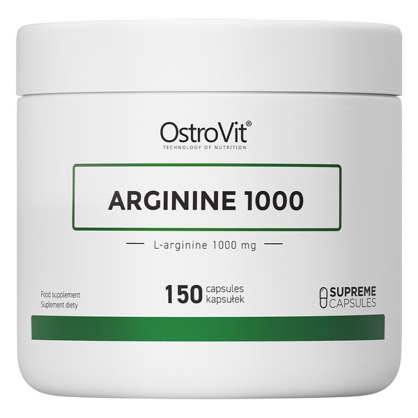 Аминокислота OstroVit Arginine 1000, 150 капсул,  мл, OstroVit. Аминокислоты. 