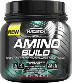 Amino Build, 270 г, MuscleTech. Аминокислотные комплексы. 