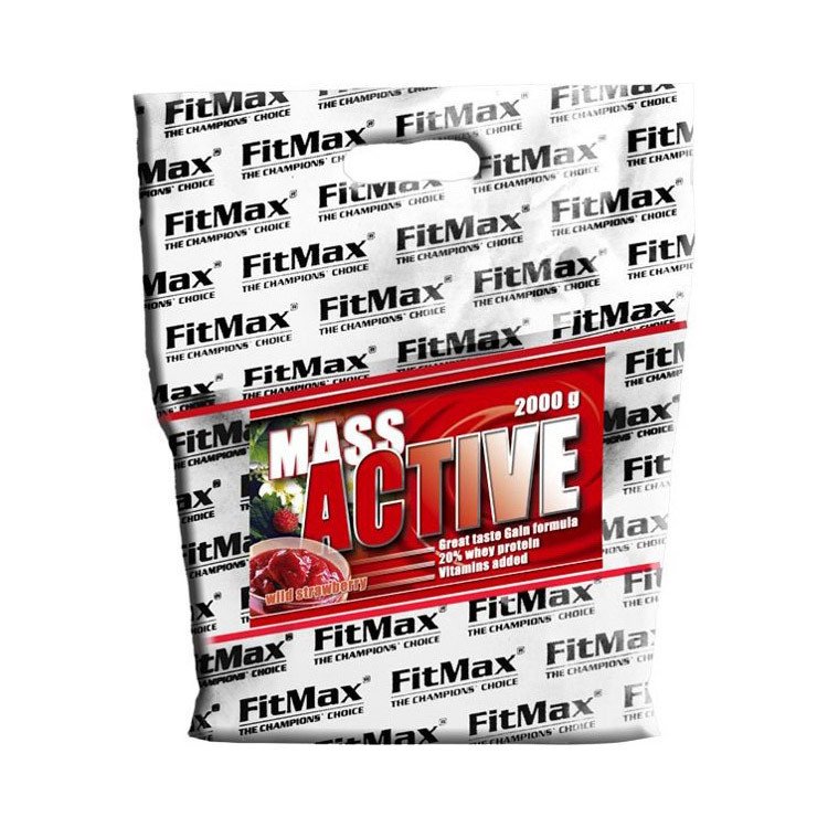 Гейнер для набора массы FitMax Mass Active  (2 кг) фитмакс масс актив white chocolate,  мл, FitMax. Гейнер. Набор массы Энергия и выносливость Восстановление 