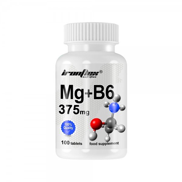 Витамины и минералы IronFlex Mg + B6, 100 таблеток,  ml, IronFlex. Vitamins and minerals. General Health Immunity enhancement 