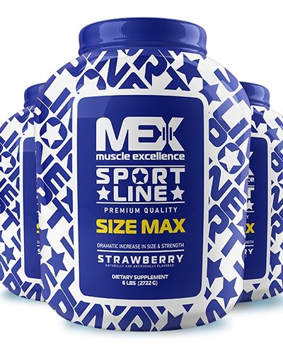Size Max, 2722 г, MEX Nutrition. Гейнер. Набор массы Энергия и выносливость Восстановление 