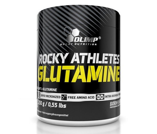 Аминокислота Olimp Rocky Athletes Glutamine, 250 грамм,  мл, Olimp Labs. Аминокислоты. 