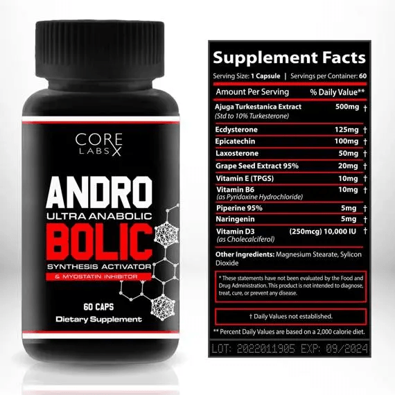 CORE LABS Andro Bolic 60 шт. / 60 servings,  ml, Core Labs. Testosterona Boosters