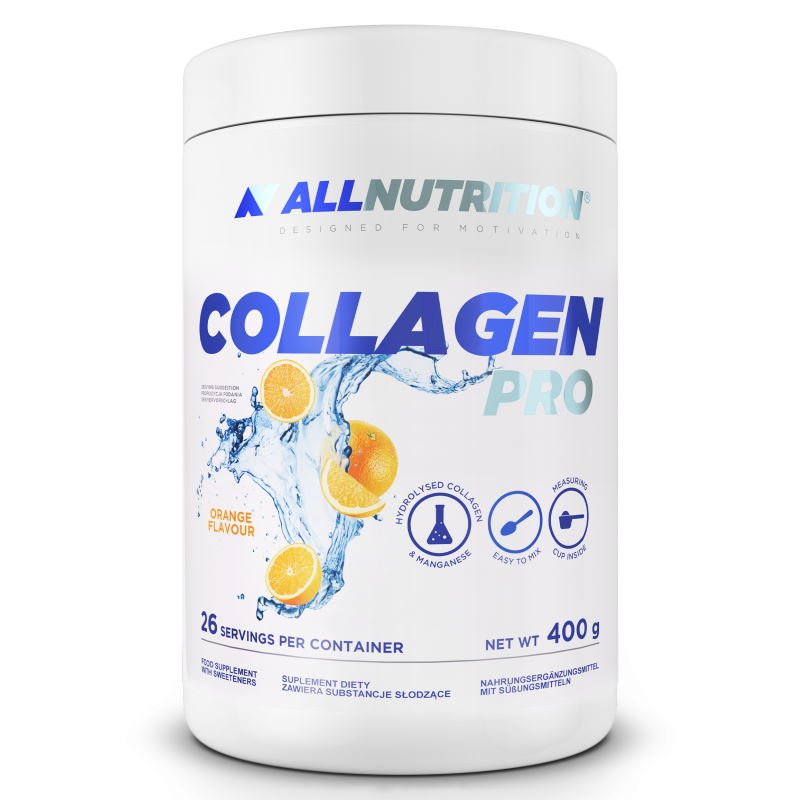 Для суставов и связок AllNutrition Collagen Pro, 400 грамм Апельсин,  ml, AllNutrition. For joints and ligaments. General Health Ligament and Joint strengthening 