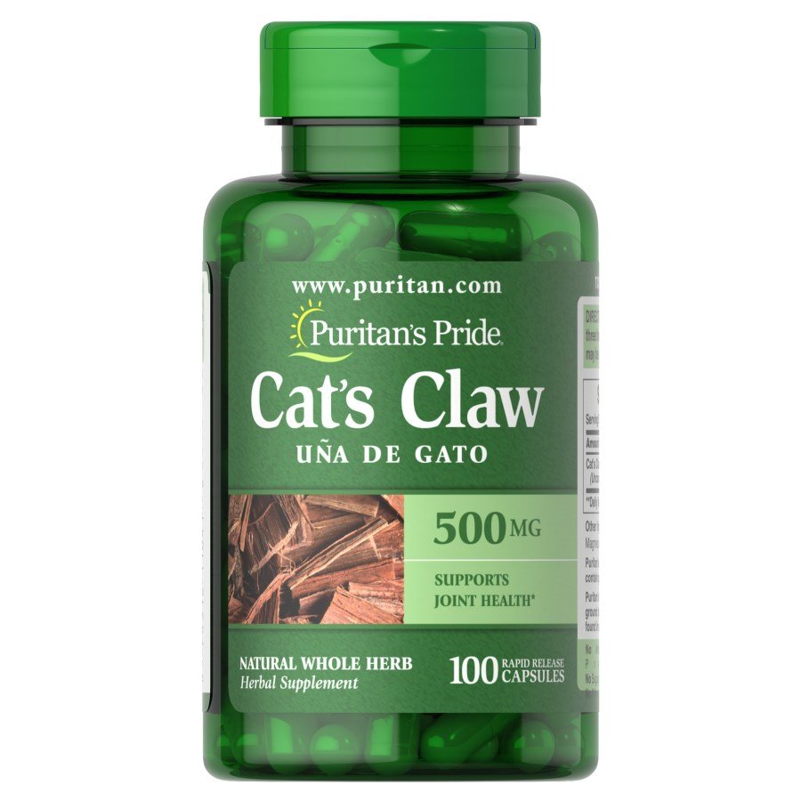 Puritan's Pride Натуральная добавка Puritan's Pride Cat's Claw 500 mg, 100 капсул, , 