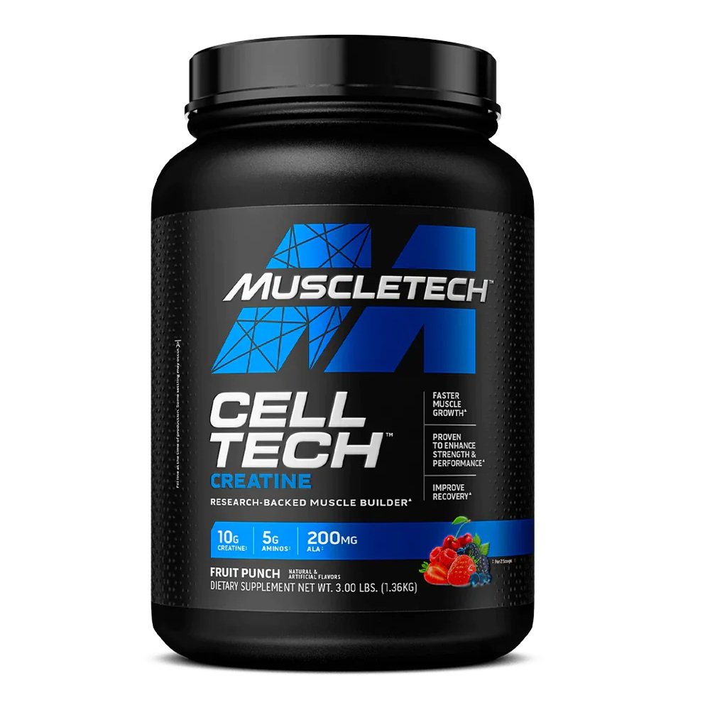 Креатин Muscletech Cell Tech Creatine, 1.36 кг Фруктовый пунш,  ml, MuscleTech. Сreatine. Mass Gain Energy & Endurance Strength enhancement 