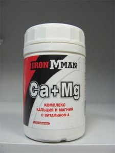 Ca + Mg, 150 piezas, Ironman. Сalcio, magnesio y zinc. General Health 