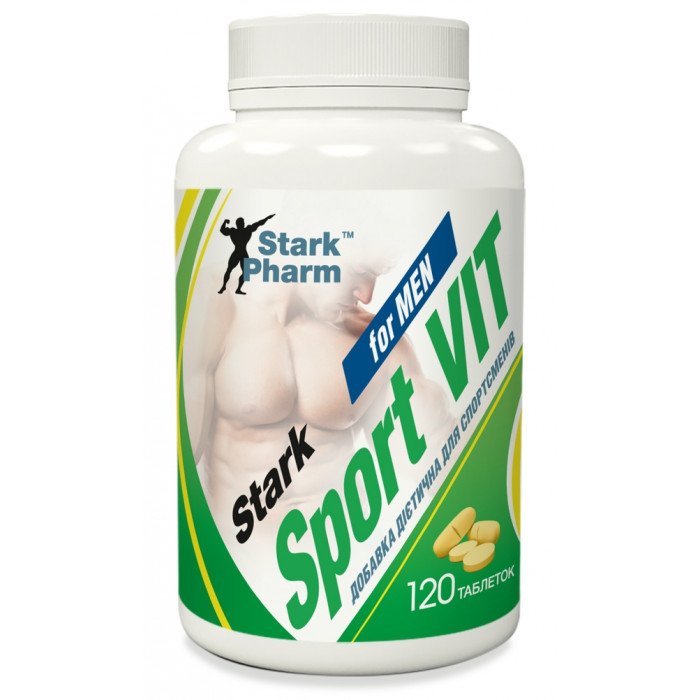 Sport Vit for Men Stark Pharm 60 caps,  ml, Stark Pharm. Vitaminas y minerales. General Health Immunity enhancement 