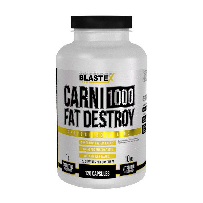 Blastex  Л-карнитин BLASTEX Carni 1000 Fat Destroy (60 капс) бластекс, , 60 