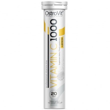 Vitamin C 1000, 20 шт, OstroVit. Витамин C. Поддержание здоровья Укрепление иммунитета 