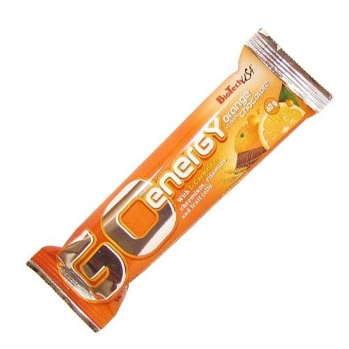 Батончик BioTech Go Energy Bar, 40 грамм Апельсин-шоколад,  мл, BioTech. Батончик. 