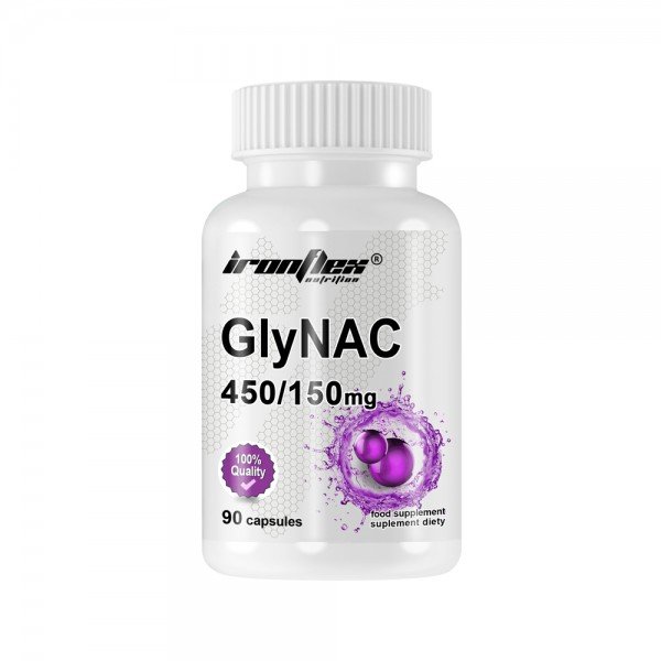 Аминокислота IronFlex GlyNAC 450/150 mg, 90 капсул,  мл, IronFlex. Аминокислоты. 