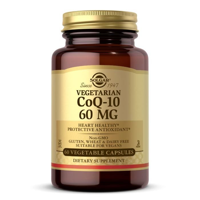 Витамины и минералы Solgar Vegetarian CoQ-10 60 mg, 60 вегакапсул,  ml, Solgar. Vitamins and minerals. General Health Immunity enhancement 