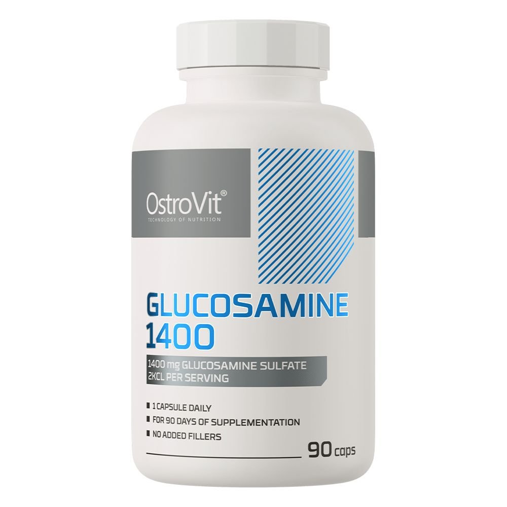 Препарат для суставов и связок OstroVit Glucosamine 1400, 90 таблеток,  мл, OstroVit. Хондропротекторы. Поддержание здоровья Укрепление суставов и связок 