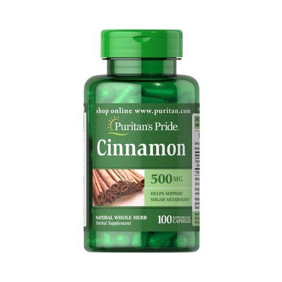 Puritan's Pride Cinnamon 500 mg 100 caps,  мл, Puritan's Pride. Спец препараты. 