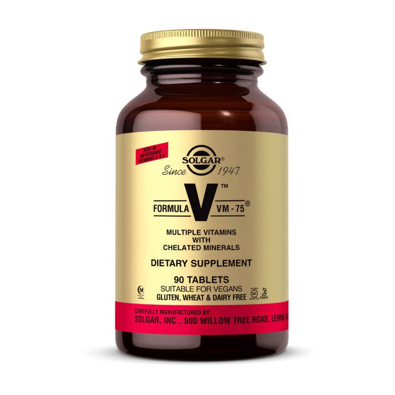 Solgar Комплекс витаминов Solgar Formula V VM - 75 90 таблеток, , 