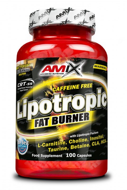 Lipotropic Fat Burner, 100 шт, AMIX. L-карнитин. Снижение веса Поддержание здоровья Детоксикация Стрессоустойчивость Снижение холестерина Антиоксидантные свойства 