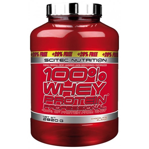 100% Whey Protein Professional Scitec Nutrition 2820 g,  ml, Scitec Nutrition. Proteína. Mass Gain recuperación Anti-catabolic properties 