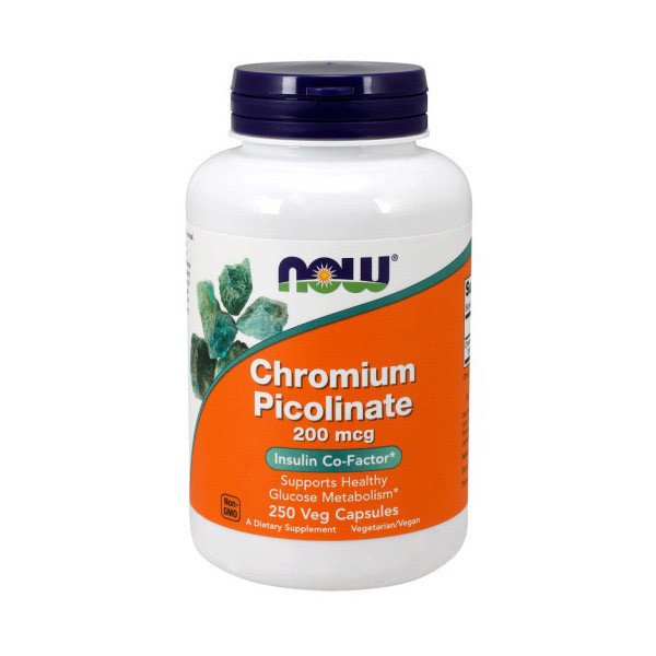 Now Хром пиколинат Now Foods Chromium Picolinate 200 mcg (250 капс) нау фудс, , 250 