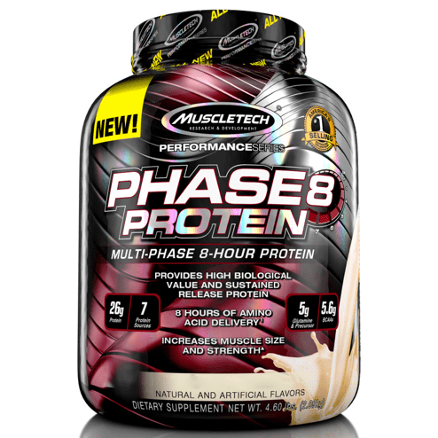 Протеин Muscletech Phase8 Protein, 2.1 кг Ваниль,  ml, MusclePharm. Protein. Mass Gain recovery Anti-catabolic properties 