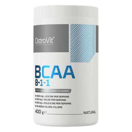OstroVit Амінокислоти OstroVit BCAA 8-1-1 400 г Natural, , 400 г