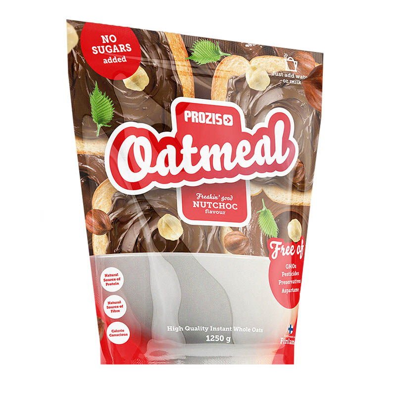 Oatmeal - Wholegrain, 1250 g, Prozis. Meal replacement. 