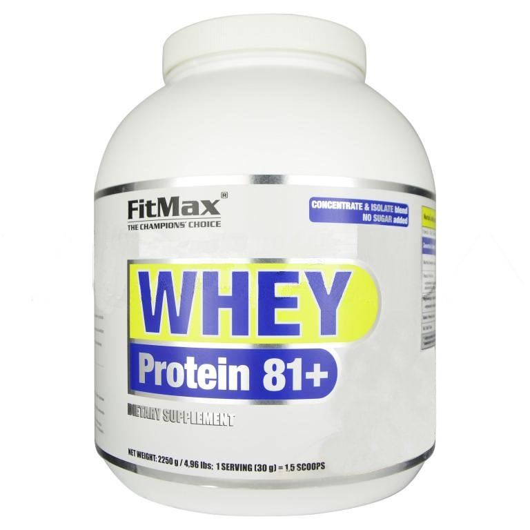 Протеин FitMax Whey Protein 81+, 2.25 кг Соленая карамель,  мл, FitMax. Протеин. Набор массы Восстановление Антикатаболические свойства 