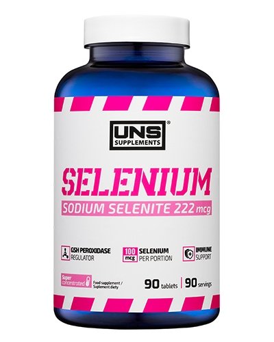 Selenium, 90 шт, UNS. Селен. Поддержание здоровья Укрепление иммунитета Здоровье кожи Укрепление волос и ногтей 